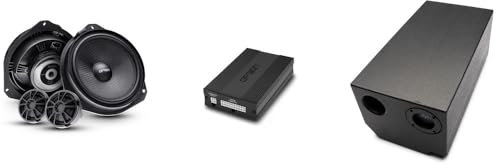 Option Soundupgrade V2 kompatibel mit Citroen Jumper | Plug & Play Soundsystem mit 6-Kanal DSP-Verstärker und ROCK-1 passiv Subwoofer & Front-Lautsprecher