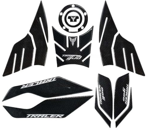 adesivi moto protezione Per TRACER 900 GT Tracer 900GT 2018-2020 Moto In Fibra Di Carburante Rilievo Del Carro Armato Della Decalcomania Della Copertura Protezione