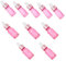 UKCOCO 1 Set Essential Oil Bottle Pink Glass Dropper Bottles with Rose Gold Caps Airtight Subpackaging Containers for Aromatherapy Perfumes and Lab Chemicals