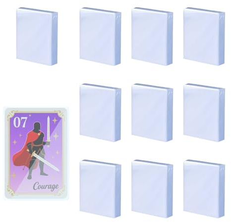1000 PCS Card Sleeves Penny Sleeves Standard Size Card Sleeve Clear for MTG TCG Baseball Soccer Sports Game Cards (66 x 91mm)
