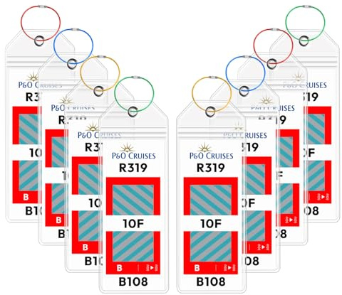 8-Pack P&O Cruise Luggage Tag Holder,Cruise Ship Essentials 2026