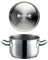 Mäser 926091 Professional I Fleischtopf mit Deckel, Ø 16cm, Edelstahl 18/10, silber