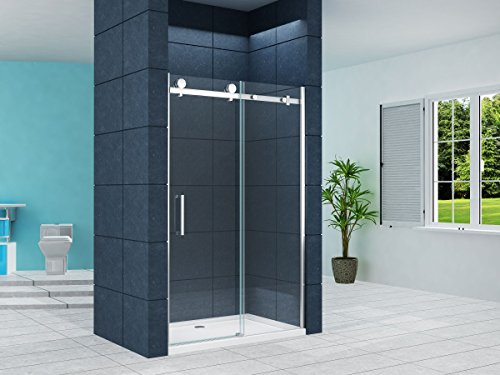 8 mm Nischen- / Schiebetür SOIL - XL 160 x 195 cm/Duschtür Nischentür Duschwand Dusche Klargals