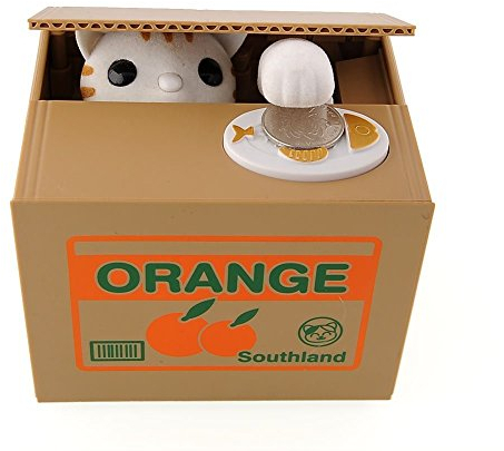Itian Katze Piggy Bank, Box Geldbeutel mit Fall