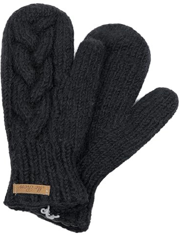 McRon Damen Gefütterte Fäustlinge Clara Schwarz