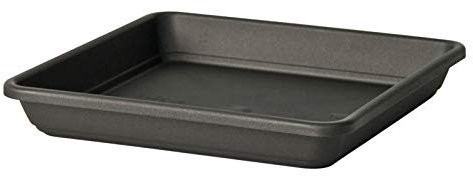 Euro3Plast 1710.62 Untersetzer 40 cm, Krea quadratisch, anthrazit