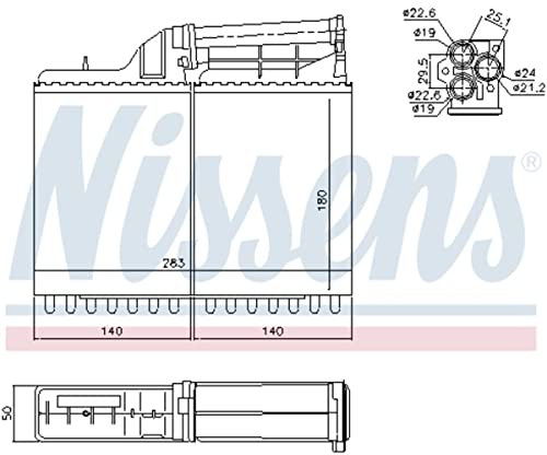 Nissens 70502 Wärmetauscher, Innenraumheizung