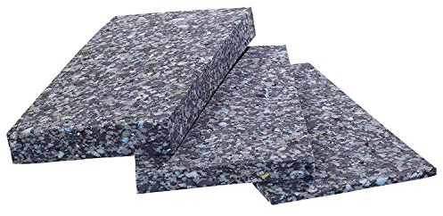 Saarschaum Verbundschaum Platten RG 120 • 202x102x1cm • Premium Verbundschaumstoff Schaumstoffplatten • Hartschaumstoff Meterware • Schwerschaum Dämmplatten Schallisolierung