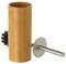 Brosse WC en Bambou, Inox et Brosse Noire Rond