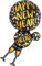 Amscan 3425201 - Supershape Folienballon Happy New Year Glasses, Luftballon, Silvester, Party