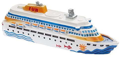 Unbekannt Miniatur Kreuzfahrtschiff 12 cm Boot-Figur Deko Urlaub Meer Schiff