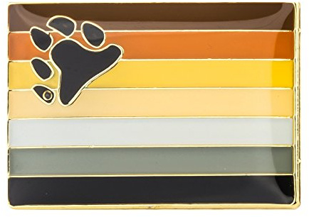 Patch Nation Bear Pride Gay Hairy Men LGBT-Flagge Metall-Anstecker