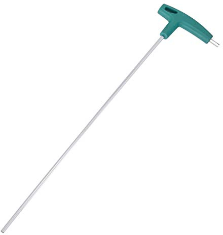 sourcing map T Griff Sechskantschlüssel 4mm Metrischer Chrom-Finish DE