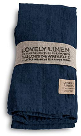 Lovely Linen NL0180 Lovely Serviette Leinen Midnight Blue (1 Stück)