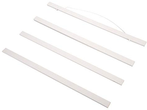 Legno Immagine Manifesto Cornici, Magnetico Cornice DIY Naturale Legno Bianco Attaccatura a Muro Poster Hanger per Tela Manifesto Opera D'arte Arte Articolo per Casa Ufficio Decorazione (21cm)