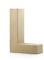 Pracht Creatives Hobby 4875-100L1 Papp Art Buchstabe L, Pappbuchstabe ca. 10 x 3 cm groß, ideal zum Bemalen, Bekleben und Verzieren, für Serviettentechnik geeignet, als dekorativer Schriftzug