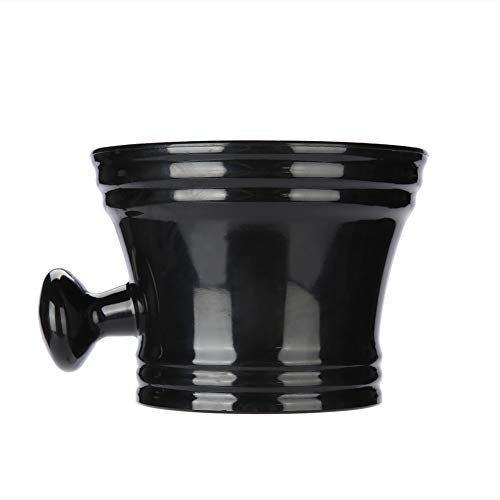 Bol À Savon, Bol À Mousse, Bol À Rasoir En Plastique Anself Bol À Savon En Plastique Avec Poignée(Noir)