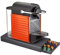 BAKAJI Tiroir extractible porte-capsules café 40 places en métal, récipient avec surface porte-machine couleur noir, design moderne, taille 37,5 x 17,5 x 5,5 cm