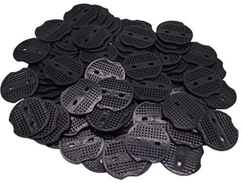Y.A. LOTUS 100 Arandelas para Fijación U Acero Piquetas, Piquetas Camping, Grapas para Jardin, Malla Antihierbas