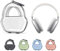 Hard Headphone Case Travel Aufbewahrungstasche für AirPods Max, Tragetasche Fashion Box Kompatibel mit Airpods Max Kopfhörern, wasserdicht und stoßfest (Weiß)