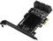 PUSOKEI PCI-E zu SATA 3.0-Karte, 8-Port SATA3.0-Schnittstellenerweiterungskarte, Unterstützung von 6,0 Gbit/s / 3,0 Gbit/s / 1,5 Gbit/s, PCI-E zu SATA3.0-Karte