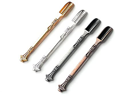 Mini Löffel (85mm) Charm Sniffer Snorter Snuff Snorter Powder Löffel Smoking Zubehör Farbe wählbar (4er Pack)