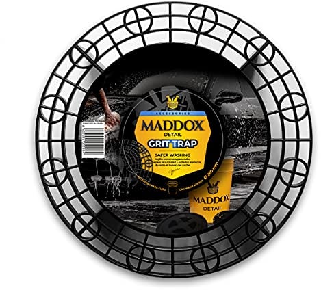 Maddox Detail –Grit Trap |Diamètre 26cm Hauteur 6cm |Grille Protectrice pour Seau de Nettoyage Voiture|Évite Les Rayures et Sépare la Saleté Pendant Le Lavage|Nettoyant Voiture Extérieur et Intérieur