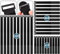 Correas de Velcr Ajustable 30 Piezas, Correas Velcr Negras 40 cm / 25 cm / 15 cm x 2 cm (10 piezas cada una), Bridas Reutilizables Velcr, Fruitlet® Correa de Gancho y Lazo con Nylon