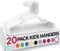 Utopia Home Packung mit 20 Kinderkleiderbügeln - 11,5“ Baby- und Kinderkleiderbügel aus Kunststoff für den Kleiderschrank, ideal für den täglichen Gebrauch, weiß