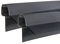 KOOBON Duschdichtung 2 x 100 cm Schwarz Ersatzdichtung für 5mm 6mm mit verlängerten Gummilippen für Duschkabinen Badewanne Glastür Duschdichtung Glasdicke Duschleiste mit Wasserabweiser