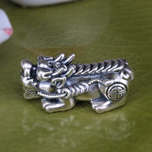 Armreif 1Pc Antik Silber Pixiu Bead Tibetisches Silber Metall Spacer Bead Feng Shui Reichtum Wohlstand Sterling Silber Lose Perle for Schmuckherstellung Armband Halskette Zubehör Viel Glück Amulett (