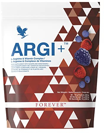 Forever ARGI+, 5g L-Arginin pro Portion, Vitaminkomplex für Sportler und aktive Menschen, Leistungsfähigkeit steigern, fruchtiger Geschmack, glutenfrei (30 Sticks á 10 g)