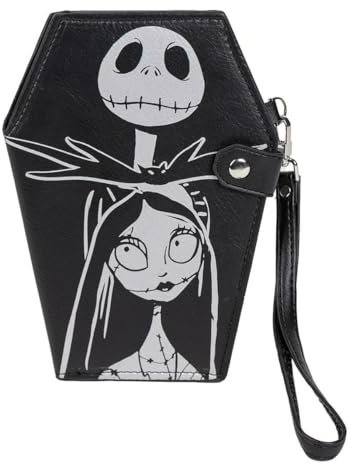 L'ETRANGE Noel de Mr Jack - Portefeuille Similicuir '12,5 x 17 x 1,2 cm', Noir, Taille Unique, Contemporain