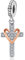 Damen Kreuz Bead Charms 925 Silber Charm Anhänger Kreuz Zirkonia Charm für Pandora Armband, Religiös Thema Charms für Frauen Mädchen