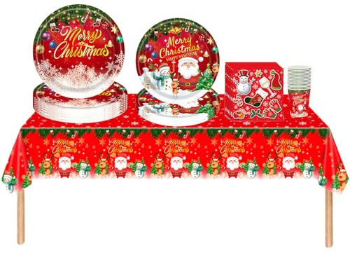 Geschirr-Set für Party-Dekorationen (Xmas-1)