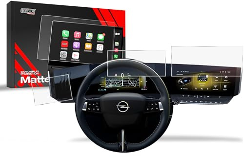 GRIZZ GLASS 3in1 Navigation Schutzfolie für Opel Astra L Pure Panel 10 (2021-2025) GPS Matte Displayschutzfolie, Navi Folie Anti-Fingerprint, Kratzfest
