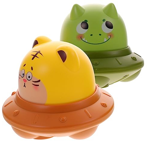 BESTonZON 2 Piezas Juguete de platillo Volador de inercia Juguetes de niños Juguetes Infantiles Juguetes voladores para niños vehículos Todoterreno de inercia Juguetes para niños pequeños