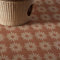 Alwayspon Fliesenaufkleber, 25 Stück x 20 cm, rot-weißes Blumenmuster, selbstklebend, zum Aufkleben auf Fliesen, Transferaufkleber für Badezimmer, Küche, Spritzschutz, abziehen und aufkleben,
