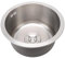 Fregadero de Cocina Redondo de Acero Inoxidable 304, Superficie Cepillada, Antidesbordamiento, Fregadero de Barra bajo Encimera de 14,2 Pulgadas de Diámetro para Cocina Familiar