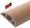 Cable Trunking,Wood-Effect Half round Cable Raceway,Self-Adhesive Backing Paintable Cable Trunking,Cable Concealer Management/Black-20Mm(79/100In)(Brown 30Mm(1 9/50In))