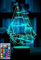 Jinson well 3D Boot Schiff Lampe licht led optische Illusion Nachtlicht 16 Farbwechsel Tisch Schreibtisch Dekoration Lampen mit Acryl Base USB Spielzeug geschenk