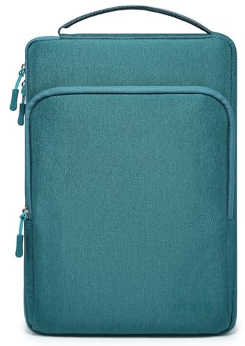 HYZUO 13,3-14 Zoll Laptoptasche Hülle für MacBook Pro 14 M4 M3 M2 M1, MacBook Air/Pro 13,3, 13,8/13,5 Surface Laptop/Book, Notebooktasche für 13 Dell Lenovo ThinkPad HP Asus Acer, Dunkelgrün