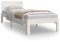 HETFTJN Pflegebett Bed Frame Bettgestell Outdoor Bett - Massivholzbett Weiß 75x190 cm für Schlafzimmer Hotel Gästezimmer Schlafsaal