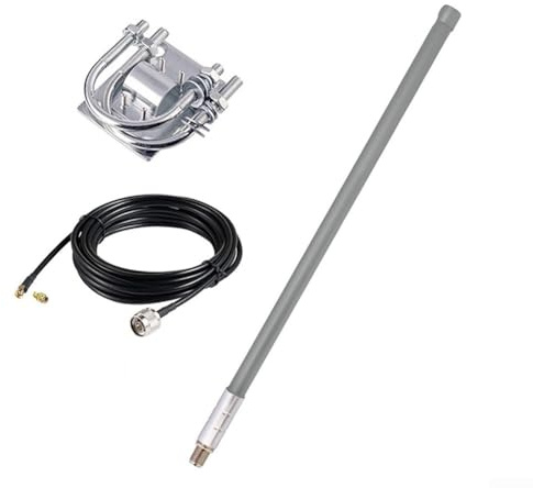Honseadek Antenne in Industriequalität mit verlustarmem KSR200-Kabel, 868 MHz Antenne für Helium, Fiberglasrohr, wetterfestes Design, N-Buchse