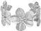 FDEETY Damenarmbänder Personalisierte Blumenarmbänder Strand Urlaubsschmuck Nische Offene Armbänder Accessoires Zwei Farben Erhältlich Modisch und Vielseitig（Silber）