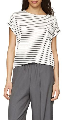 QS Damen 2165942 T-Shirt, Weiß, M EU