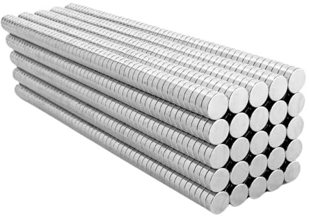 Strong Magnets Neodym Magnet - Rund 8 x 4 mm - 10 Stück - Extra stark, hält bis 1,6kg - Für Magnettafel, Kühlschrank, Whiteboard, Pinnwand, Büro