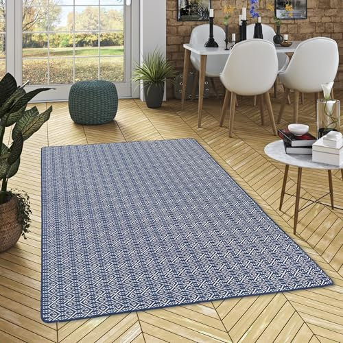 Snapstyle Cape Cod Outdoorteppich Türkis - Beidseitig verwendbar, UV-beständig & wasserfest - Perfekt für Balkon, Terrasse & Garten - Pflegeleicht & robust