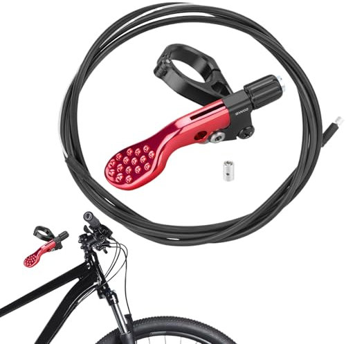 Pulsador Y Cable De Tija Telescopica, Mando Remoto Tija, Palanca De Bloqueo Tija Telescópica, Cuentagotas De Ciclismo De Montaña para Tijas De Sillín De Ciclismo