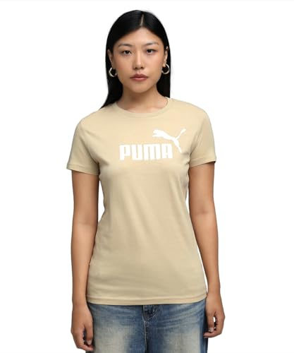 PUMA Damen ESS No. 1 Logo T-Shirt XL, Pebble Path Black